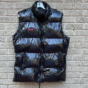 Reason Black Puffer Vest NWT XL